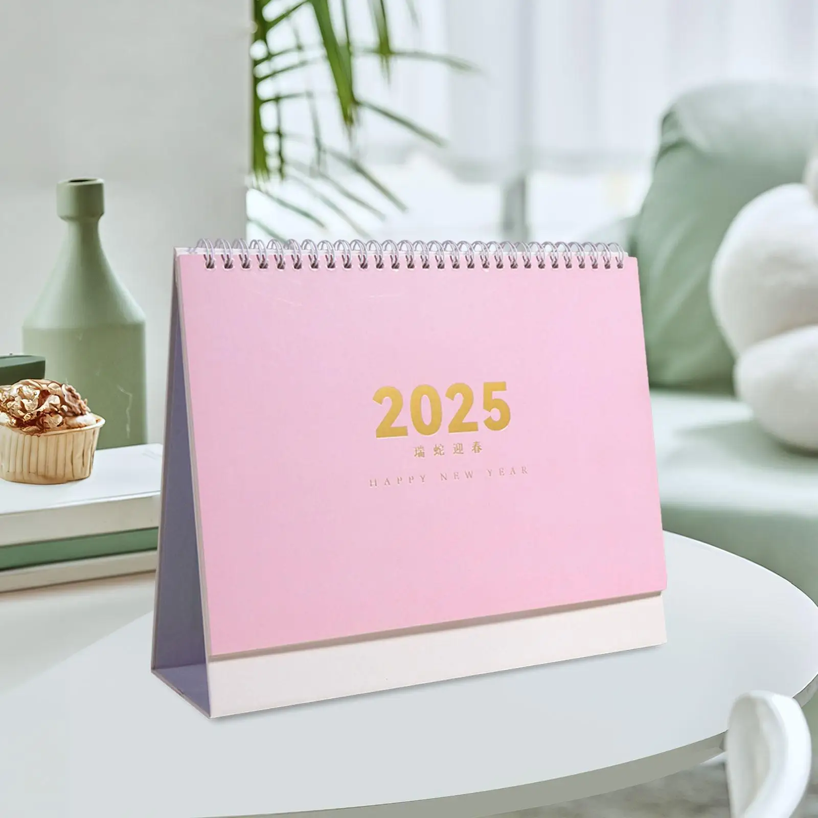 Calendário de mesa de 2025 anos 10x3,1x8,4 polegadas para presente de professores versátil