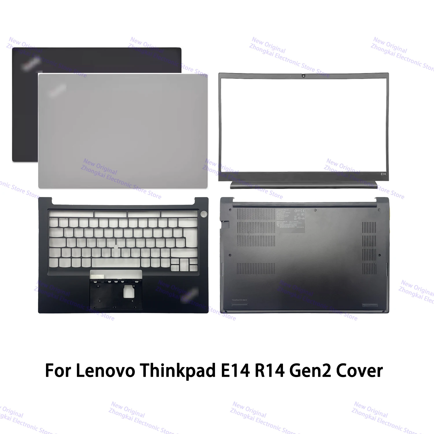 New Original For Lenovo Thinkpad E14 R14 Gen 2 Laptop Lcd Back Case Bezel Palmrest UK US Bottom Base Cover A B C D Shell