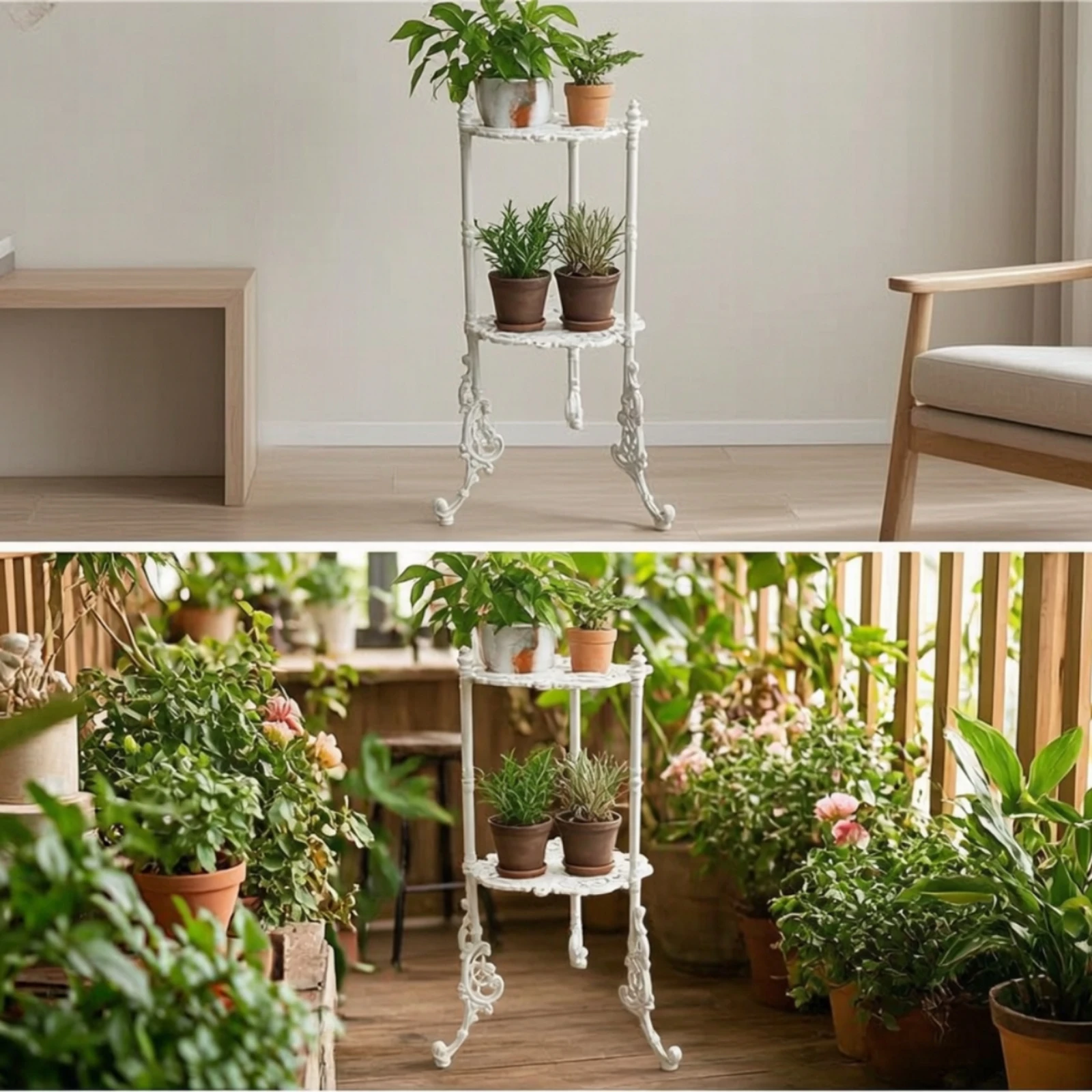 two-tier-plant-stand-decorative-metal-flower-stand-pot-holder-rack-outdoor-furniture-sturdy-for-gardeners-balcony-patio