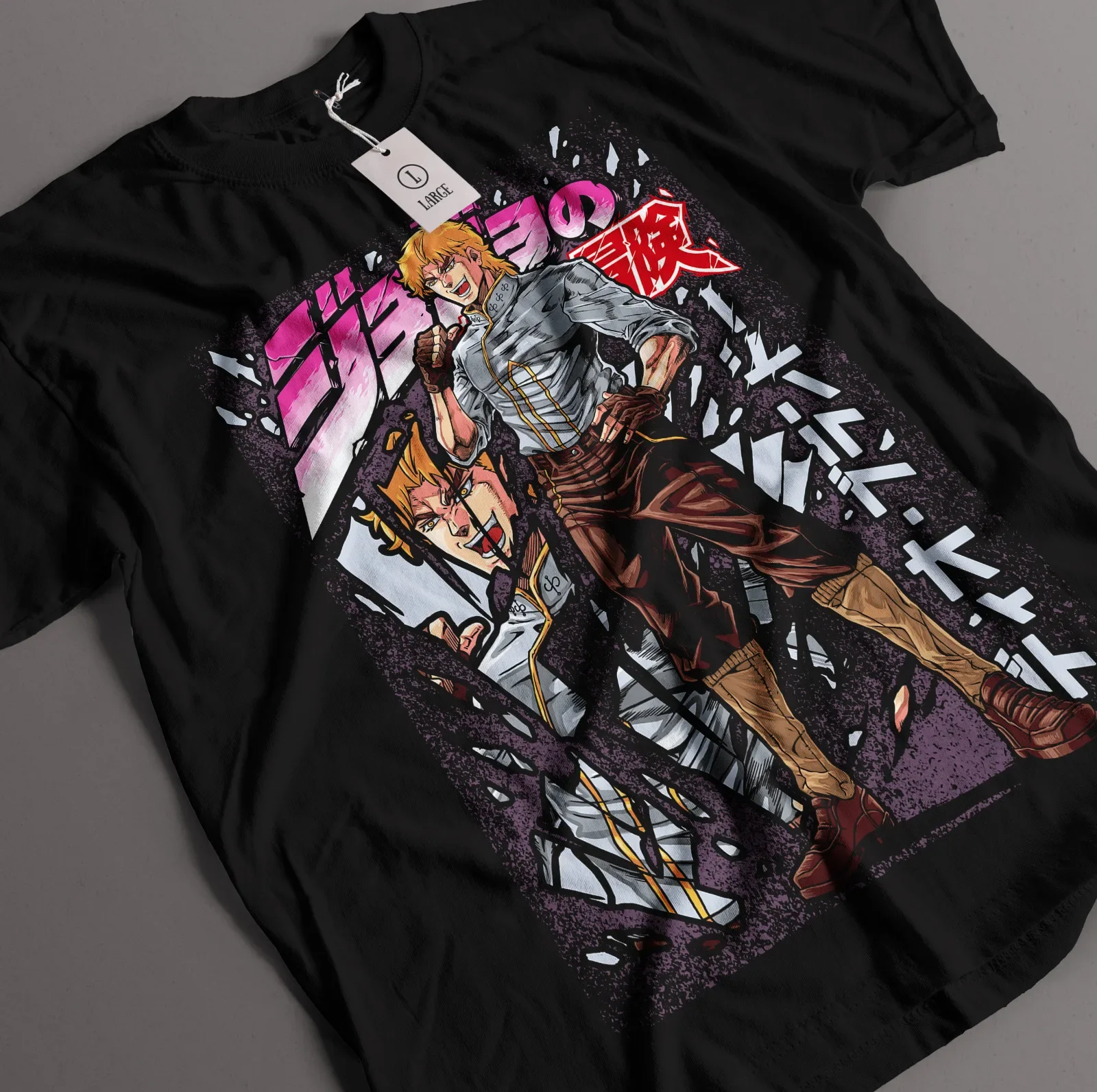 JoJo Bizarre Adventure Shirt Jotaro Kujo Tshirt Dio Giorno T-Shirt Anime T-Shirt