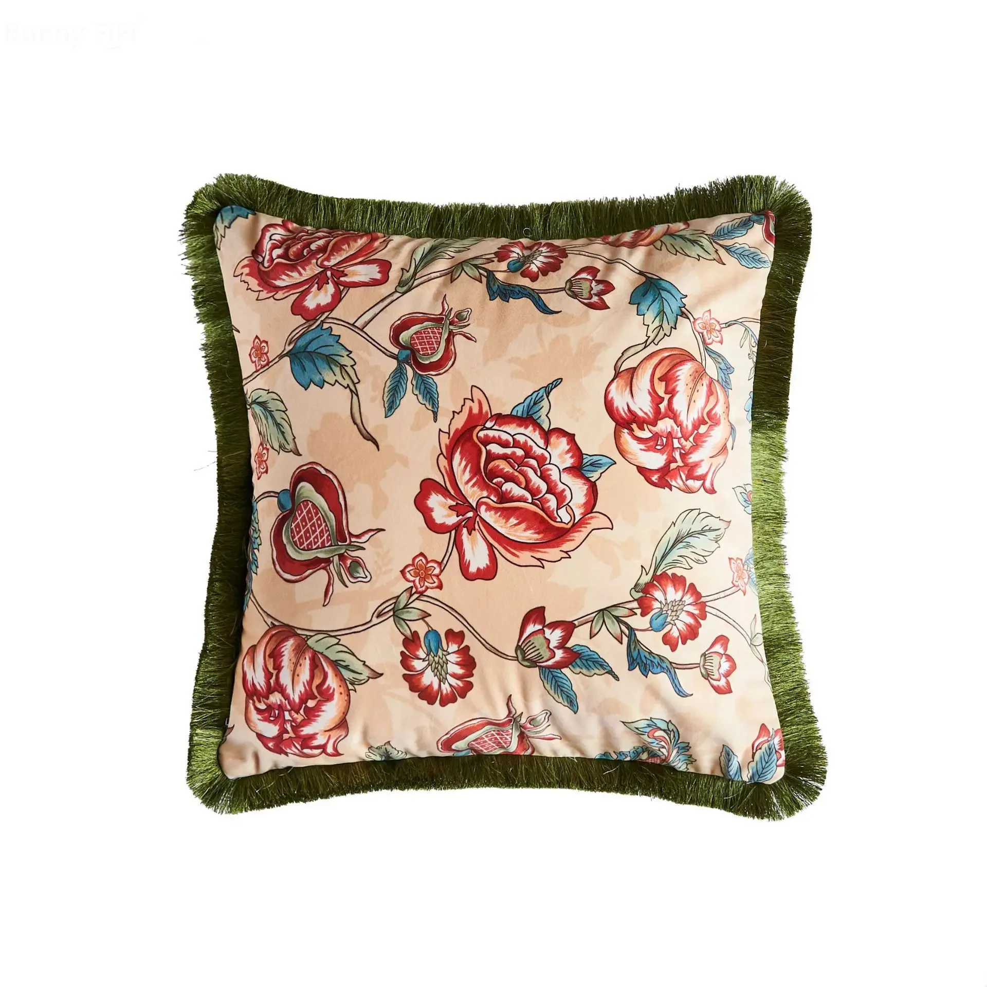 جديد النمط الأمريكي شرابة مطبوعة 45x45 30x50 وسادة غطاء الوسادة زهرة النبات مكتب أريكة السرير