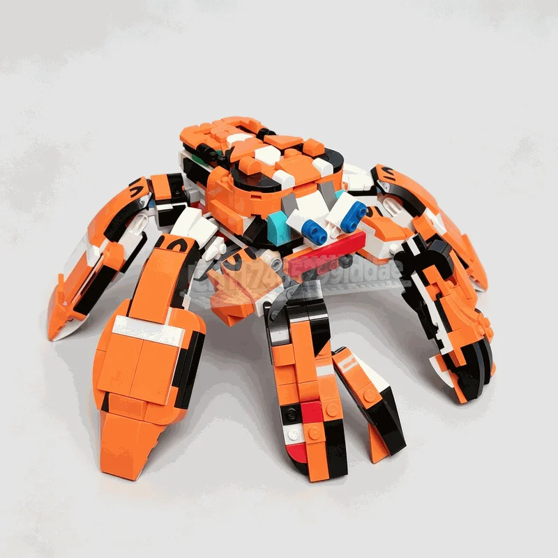 NEW 534PCS Tiger Mech Robot Transformation Model Custom Building Blocks DIY Assembly Creative Toy Collectible Display Gift Set