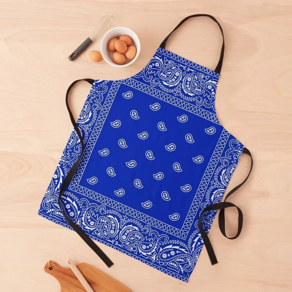 

Bandana - Royale Blue Apron For Woman Art christmas kitchen gadgets Apron