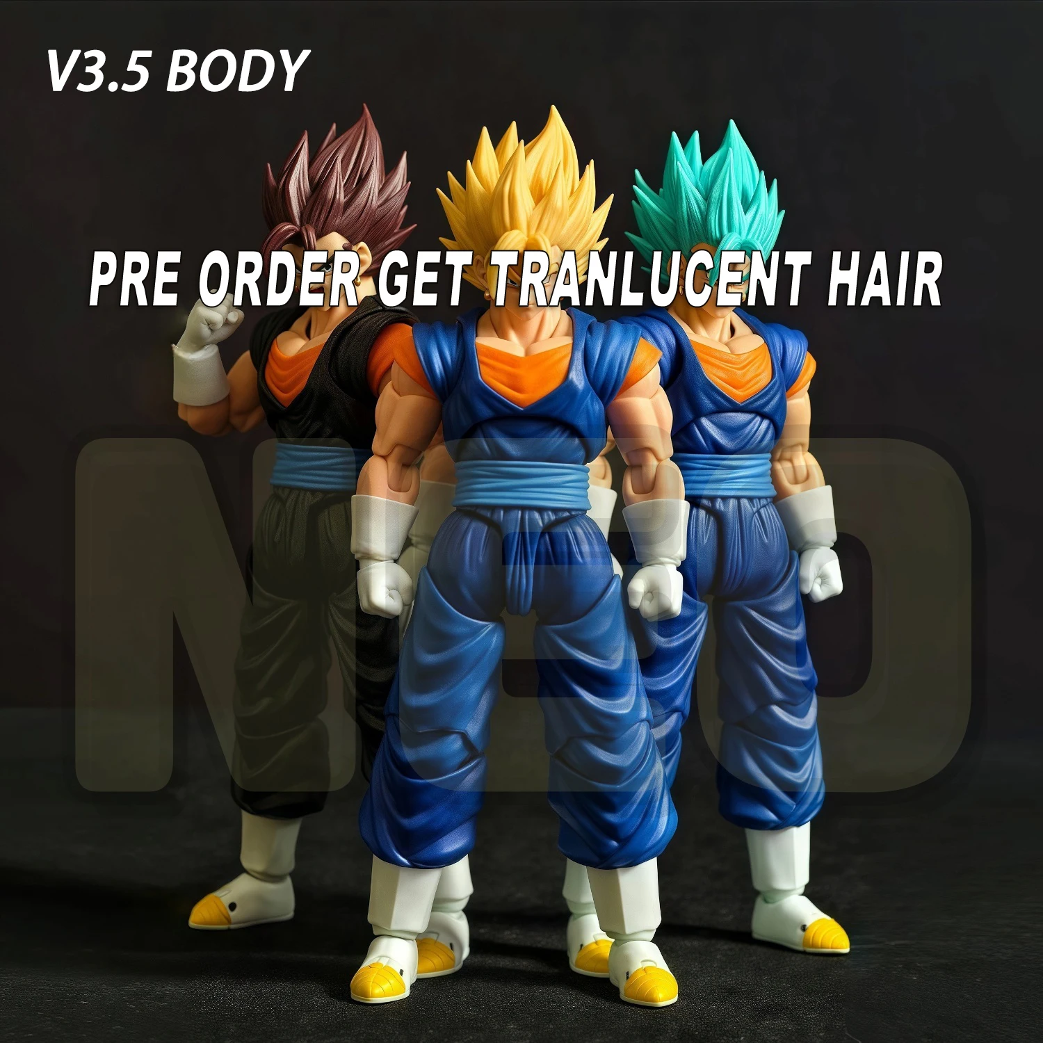 

New Neokong Studio Dragon Ball Z SHF Super Saiyan SSJ Son Goku Action Figures Vegetto Super Flexible V3.5 New Body Toys Gift