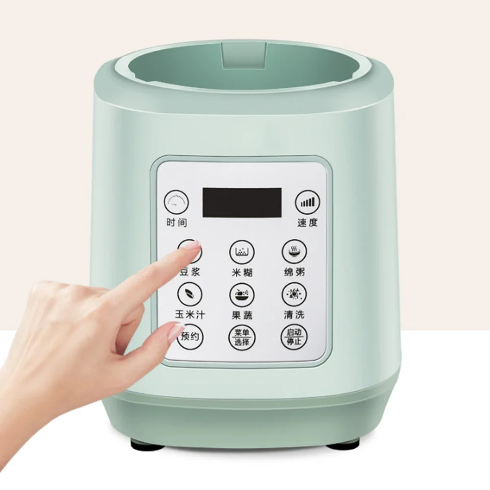 ماكينة تصنيع حليب فول الصويا المنزلية عصارة صامتة أوتوماتيكية تسخين صغير متعدد الوظائف ماكينة طهي الطعام المساعدة