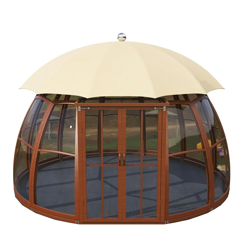 The product can be customized.Outdoor courtyard pavilion, round European style hotel, resort scenic villa,