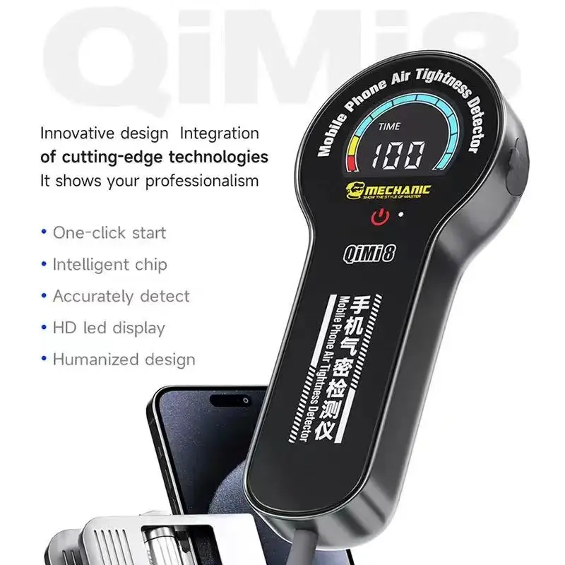 Mechanic Qimi8 Intelligent Mobile Phone Airtight Detector, One Click Start, LED Screen Tool for Phone, Waterproof Seal Detection