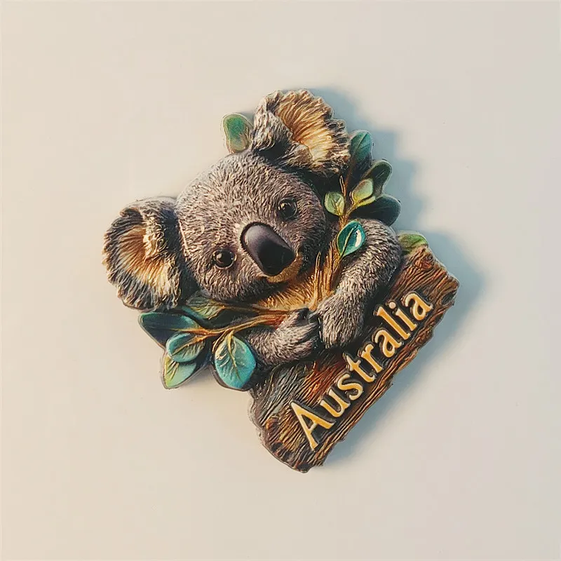 Australian creative koala decoration travel souvenir three-dimensional home collection magnetic fridge magnet resin material