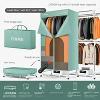 TINME Clothes Dryer 2600W Folding Cloth Dryer 2-Layer Installation Free Clothes Drying Machine 710 Liters Electric Clothes Dryer