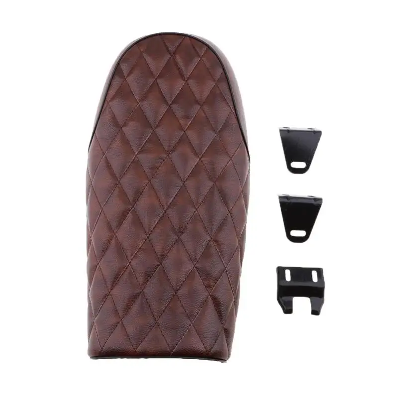 Siège de course plat de style Brat pour moto avec coutures en diamant 0 0 0 0 CB550 CB750