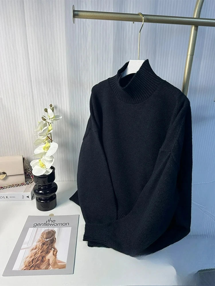 เสื้อสเวตเตอร์ผู้หญิงสไตล์วินเทจ KONDALA คอทรงกลม แขนยาว ถักนิตติ้ง ทรงหลวม แฟชั่นใหม่ 2025 สำหรับฤดูใบไม้ร่วง ฤดูหนาว และวันหยุด