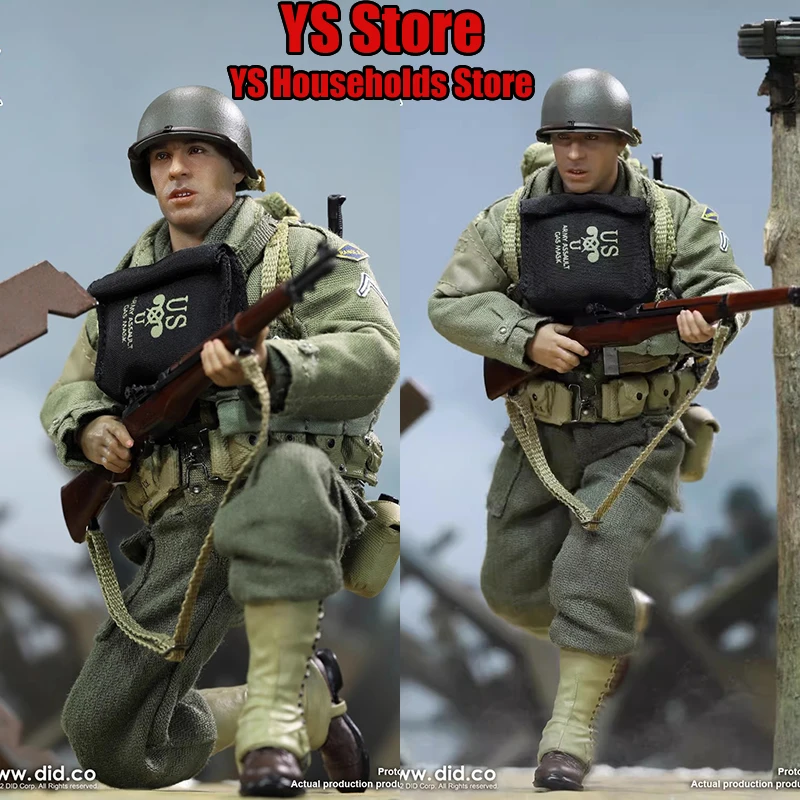 DID XA80011 1/12 可動式フィギュア 第二次世界大戦 アメリカ軍 レンジャー アクションフィギュア 6インチ フルセット ディスプレイ 男性兵士モデル オーナメント