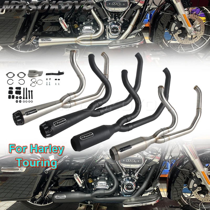

For Harley Electra Glide Ultra Ultra Limited Classic Standard Touring Motorcycle Exhaust Muffler Pipe Escape Mufflers Complete
