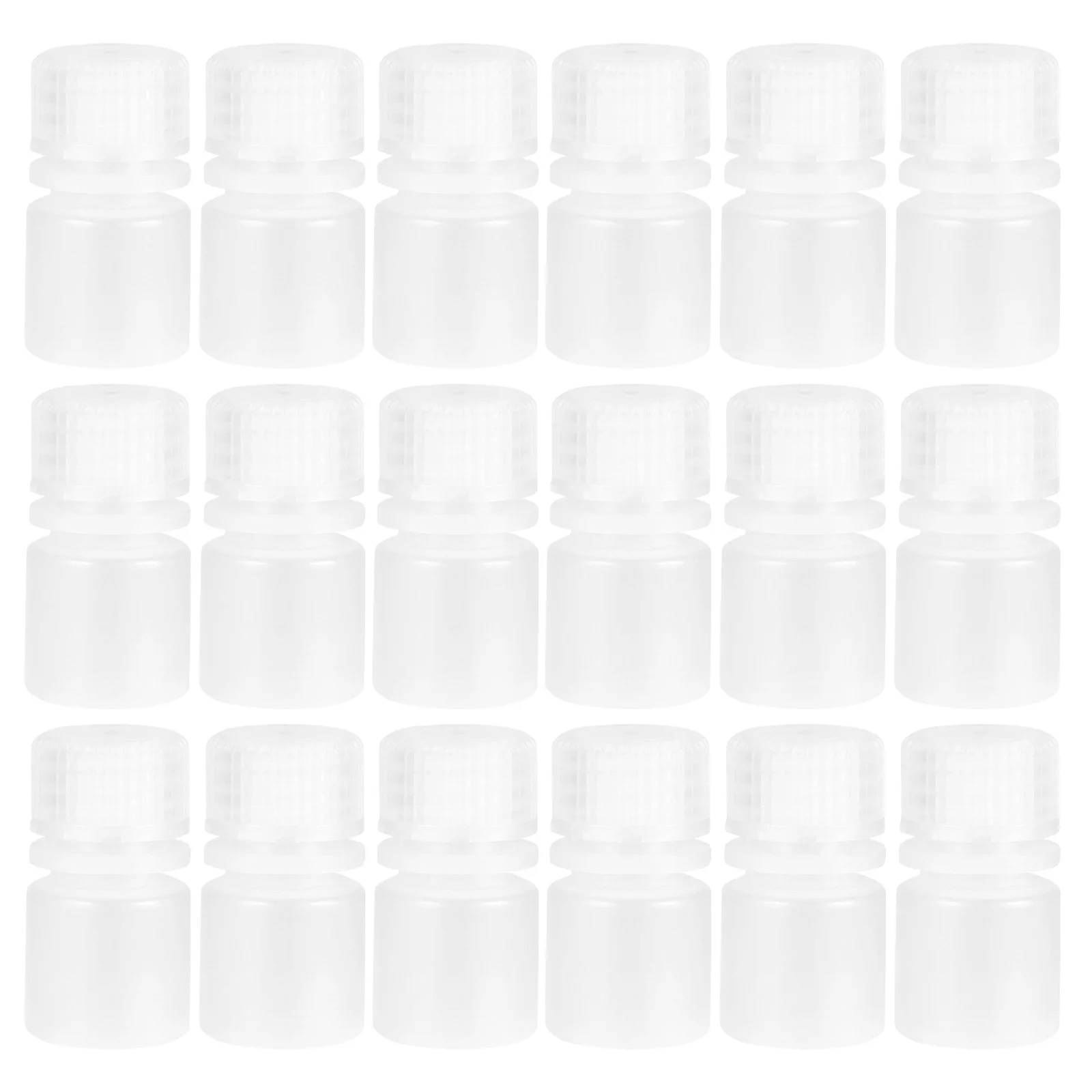 

20Pcs Reagent Bottles Plastic Durable Laboratory Chemical Containers Pe Portable Sample Storage Bottles with Lid