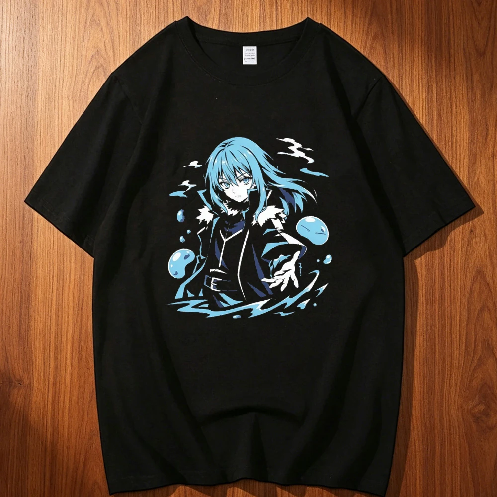 That Time i Got Reincarnated As a Slime cotton top tees men Psychedelic Pop Culture Y2k top tees University Colorful streetwear