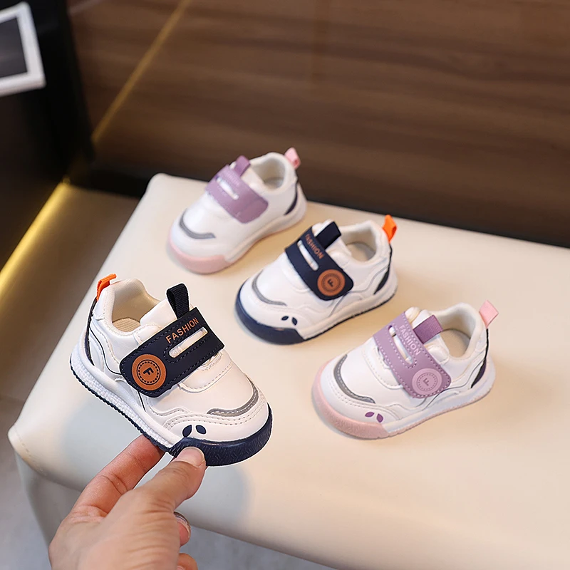 

Baby Kids Casual Walking Shoes Hook&loop Boys Girls Sports Shoes Soft Bottom 2025 Autumn New Baby Running Shoes Comfortable