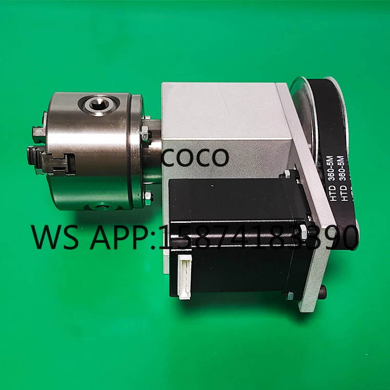80mm 4th Axis Rotary Chuck CNC Rotary Axis with Activity Tailstock CNC Machine Parts