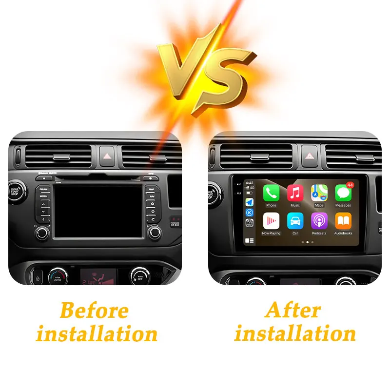 Wireless CarPlay Android 15 LHD for Kia RIO 4 K3 2011-2015 Car Radio Video Multimedi Player 2K QLED Split Screen GPS Navi DSP BT view 6