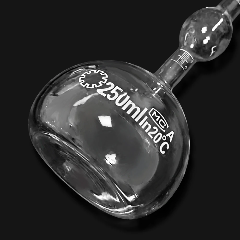 250ml Lab Glass Cement Solid Specific Gravity Density Bottle Pycnometer Lab Glassware