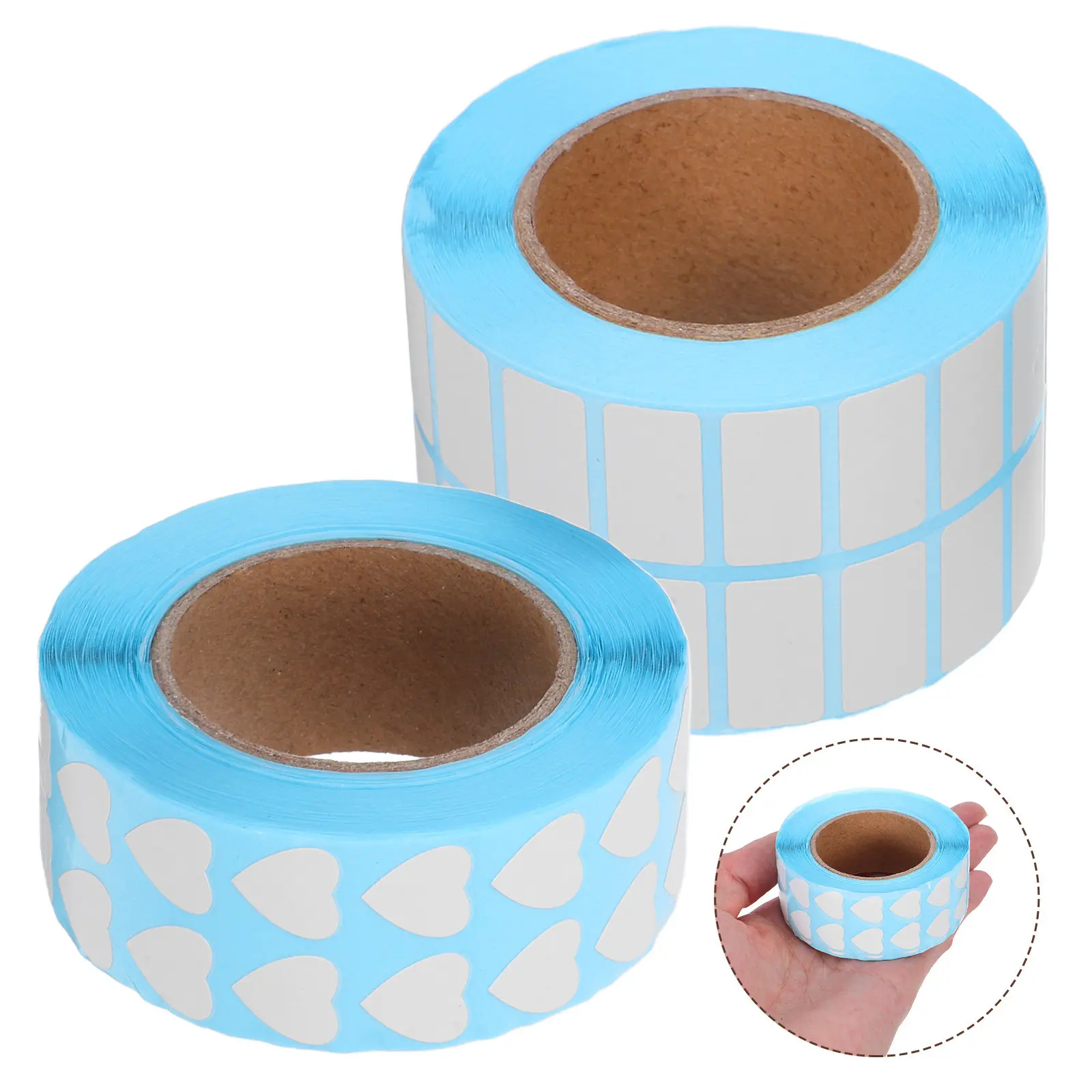 

2 Rolls Bead Storage White Labels Writable Self Adhesive Blank Stickers for Storage Containers Office DIY