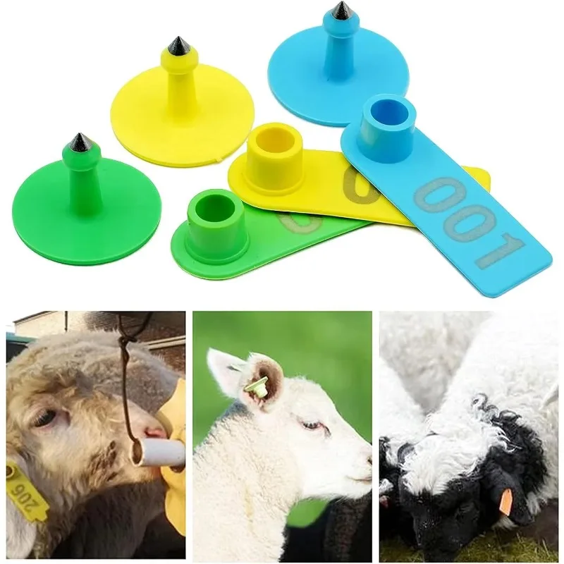 Sheep Ear Tags Veterinary Identification Numbered Markers for Pigs Cattle and Livestock Fazenda Acessorios Veterinaria