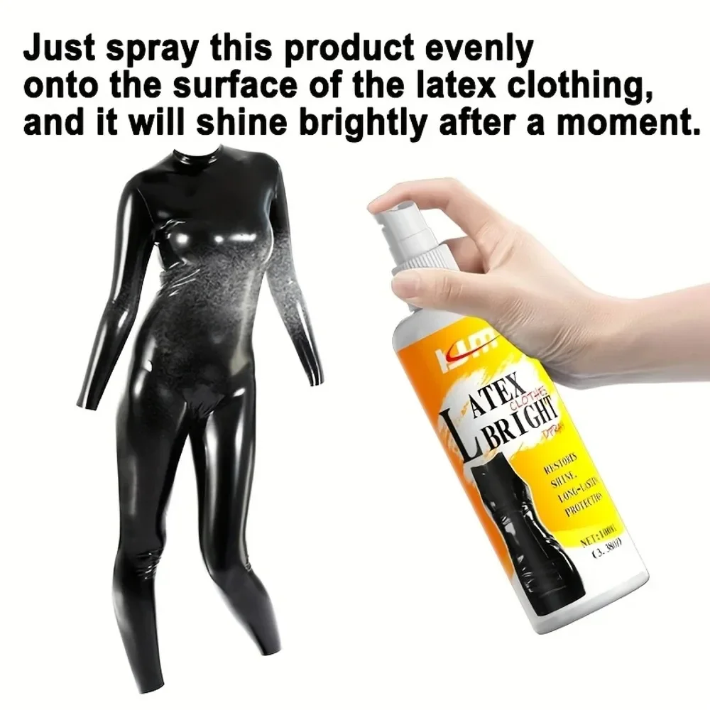 New Professional Latex Clothing Shine Spray - Instantly Brightens And Restores The Luster of Latex Garments. Suitable