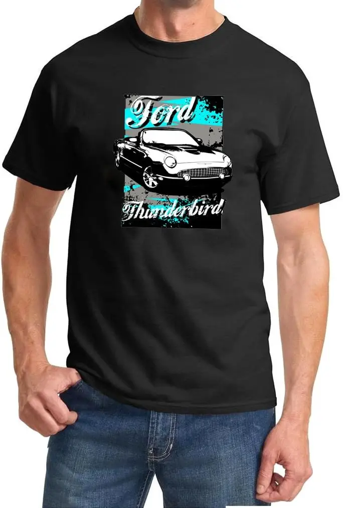 2002-05 Ford Thunderbird Convertible Classic Color Retro Design Tshirt