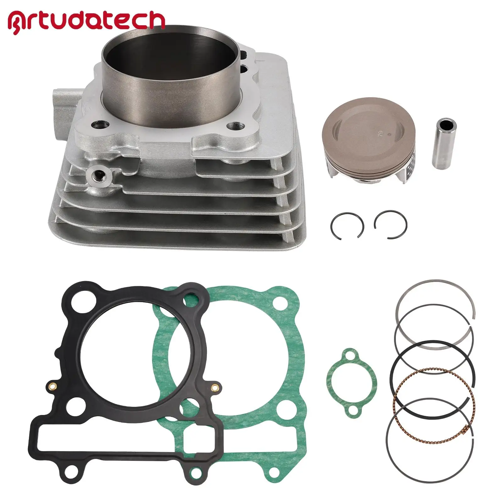 

Комплект верхнего поршня цилиндра с большим отверстием 79 мм 300 куб.см для YAMAHA RAPTOR 250 2008 2009 2010 2011 2012 2013