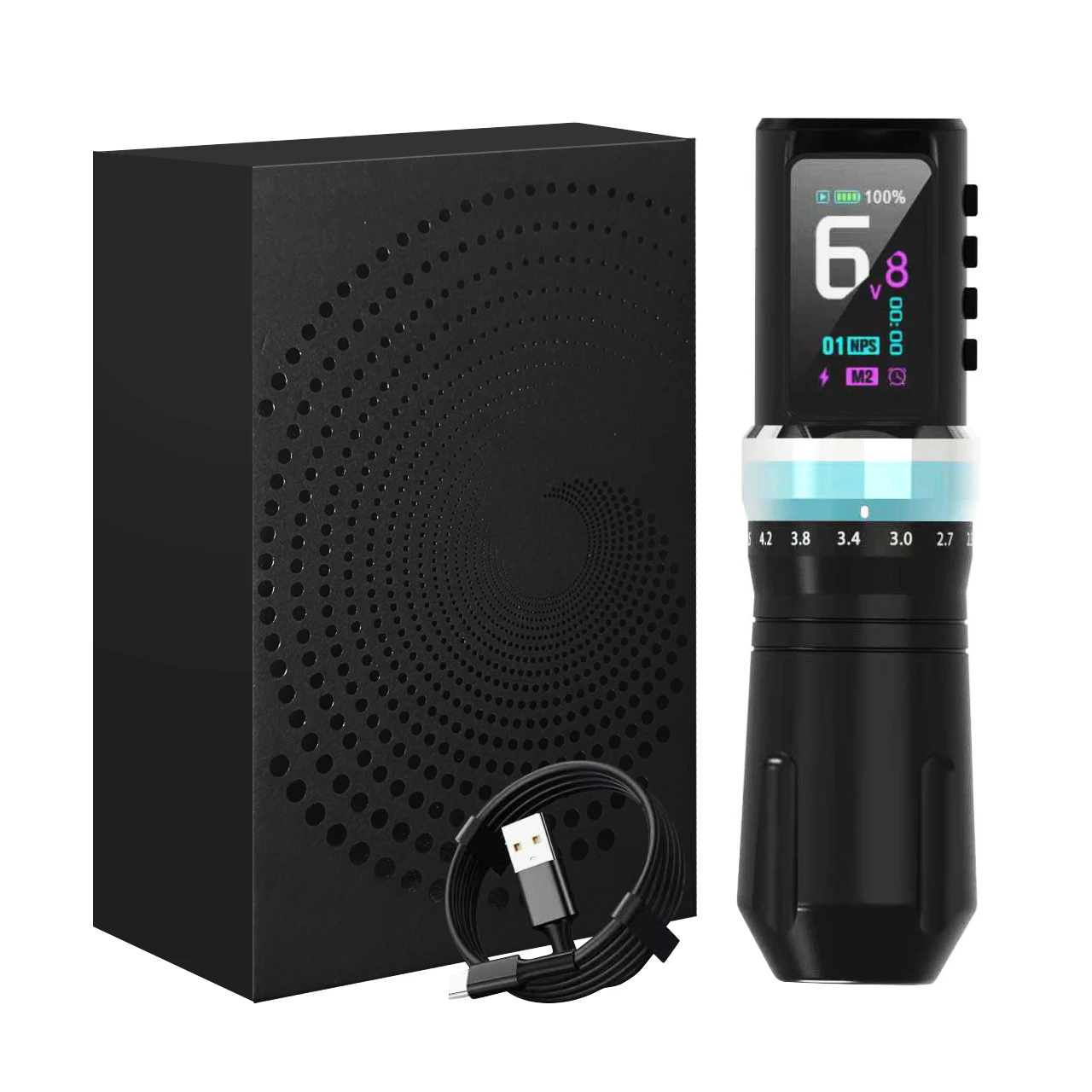 

Беспроводная машина для татуировки с регулируемым ходом, бессердечный бесщеточный двигатель, аккумулятор 2200 мАч, перманентный макияж для татуировщиков