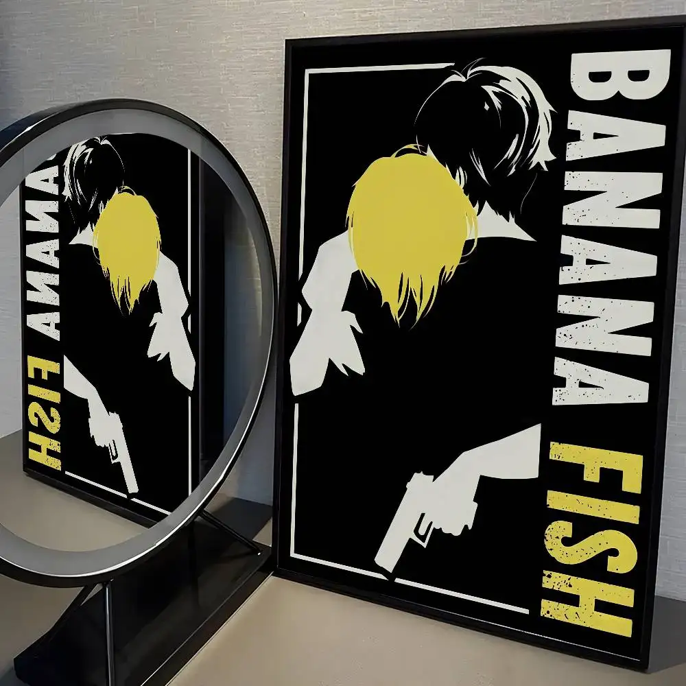 العصابات أنيمي B- الموز الأسماك المشارك غرفة المعيشة المنزلي جدار الفن المرآب غرفة ديكور #3