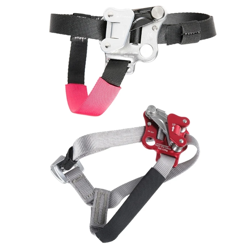 Outdoor Safety Rock Climbing Foot Ascender Riser with Pedal Belt Grasp Rope Gear Dropshipping