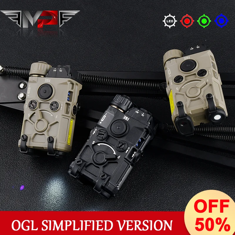 Tactical OGL Nylon Simplified Version Red Green Blue NO IR Strobe LED White light Hunting weapon Strobing reconnaissance light