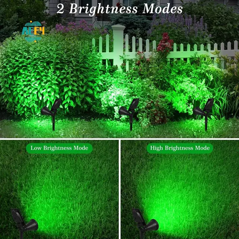 

AEE4-2PCS Светодиодные солнечные фонари Солнечный прожектор Водонепроницаемый солнечный настенный светильник Солнечный садовый светильник Солнечная лампа Открытый