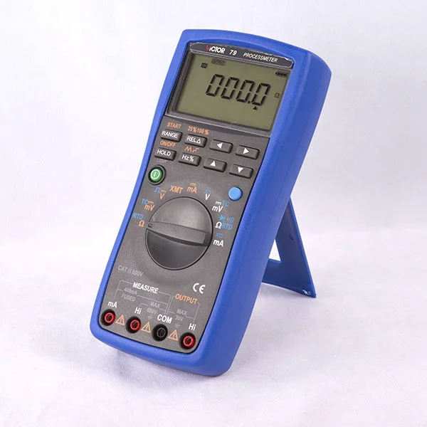 VICTOR 79+ مقياس رقمي متعدد 2 في 1 4-20mA مخرج إشارة متعدد معالجة إشارة مصدر RTD معاير عملية المعاير