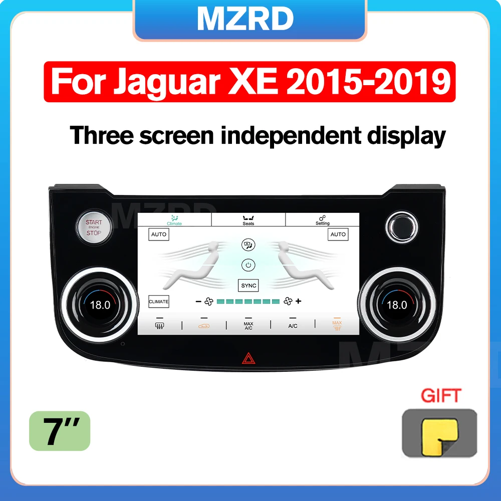 MZRD For Jaguar XE 2015-2019 Car Digital AC Screen Panel Climate Control Monitor Display Auto Air Conditioning