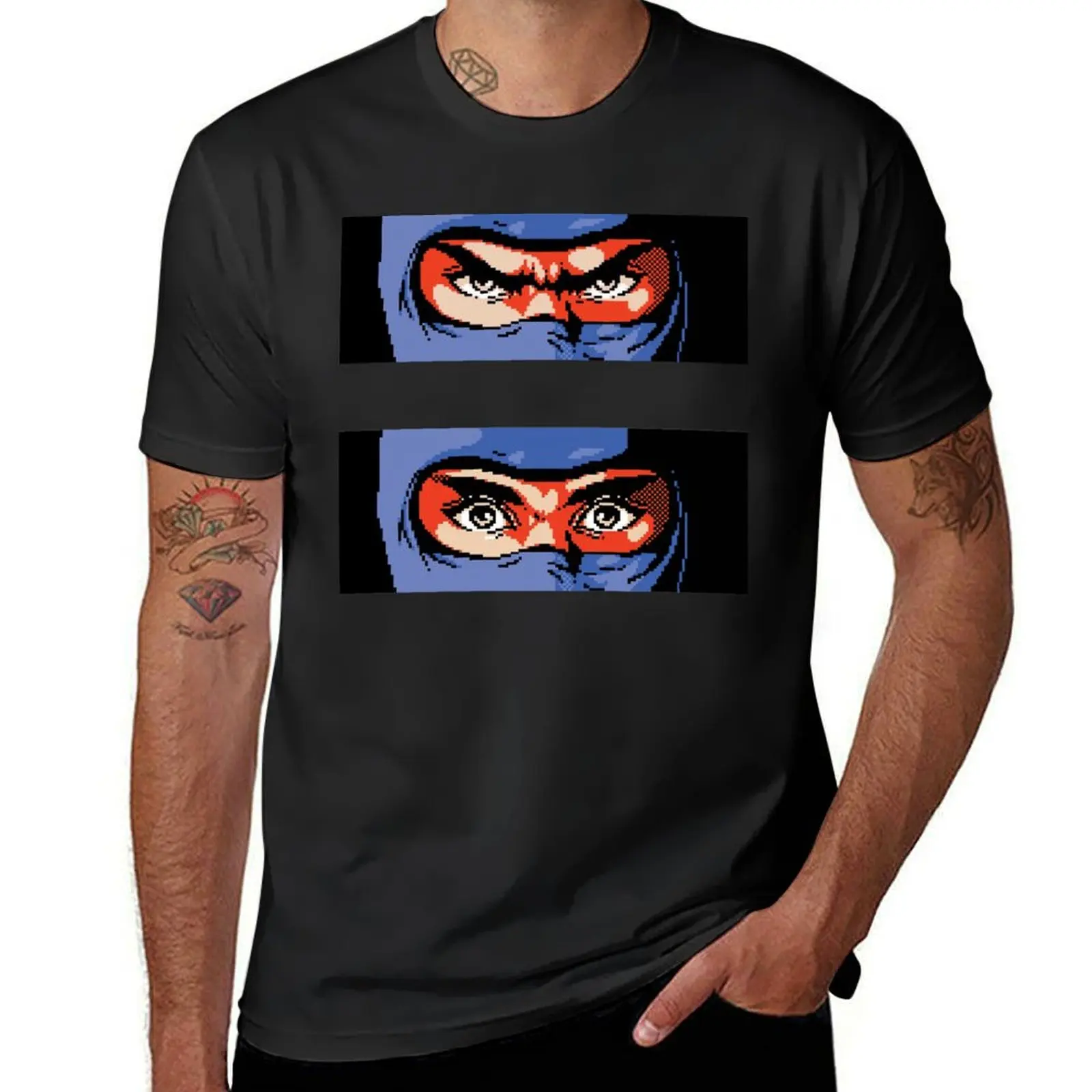 Ninja Gaiden uh-oh T-shirt tops vintage clothes sports fans new edition funny t shirts for men