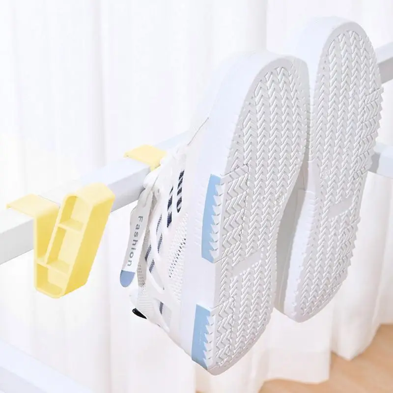 Small Shoe Organizer Hangable Slippers Organizer Wall Shoes Storage Holder Slippers Display Hook Drying Shelf For Basketball