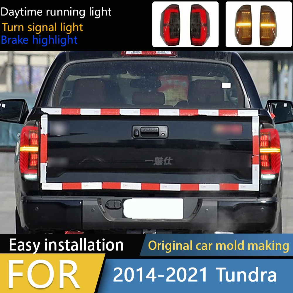 

Car led taillight tail light for Toyota Tundra 2014 2015 2016 2017 2018 2019 2020 rear stop lamp dynamic turn