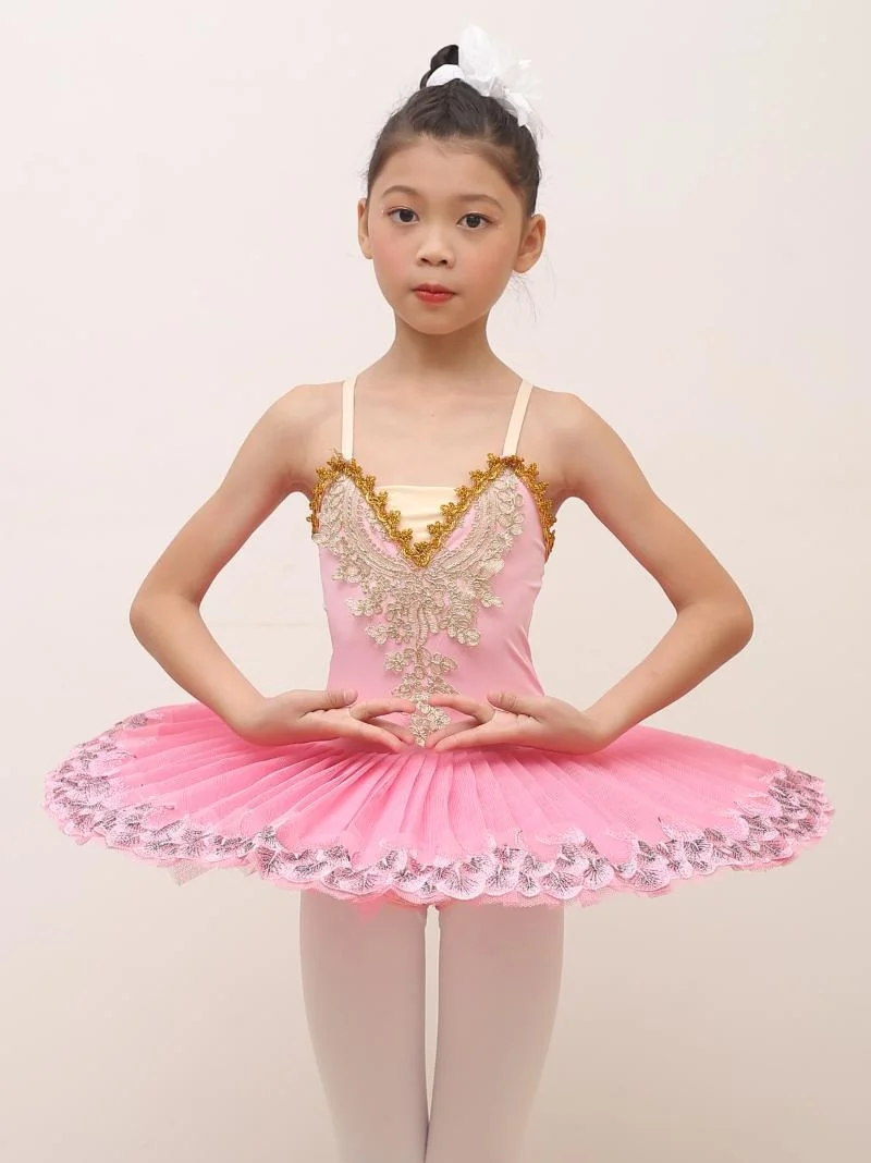 

Professional Ballet Dress Pink For Girls Tutu Child Swan Lake Costume Red Children Dancewear Stage Wear