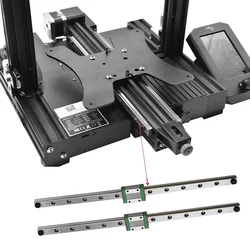 Kit de riel lineal doble Y-AXIS para impresora 3D Creality, Kit de actualización CNC de 300mm de longitud, para Ender 3 Ender-3V2, MGN12H