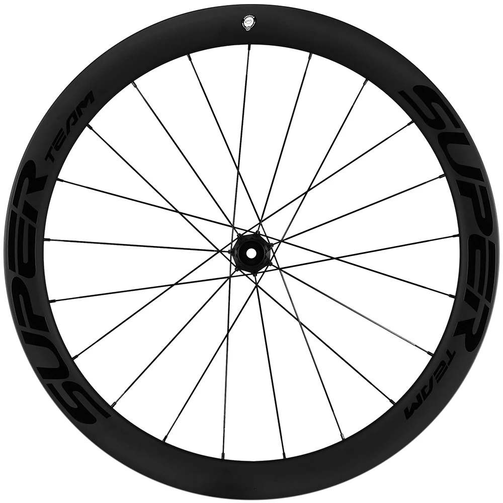 SUPERTEAM Tubeless/Clincher Disc Brake Carbon Wheelset UCI Quality Carbon Rim 700C Road Bike Wheels HG/XDR