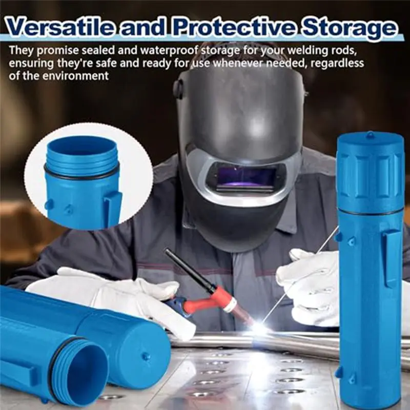 [NEWA76K!】 4 Pcs Electrode Rod Storage Tube 14 Inch Welding Rod Storage Airproof Welding Rod Container Waterproof