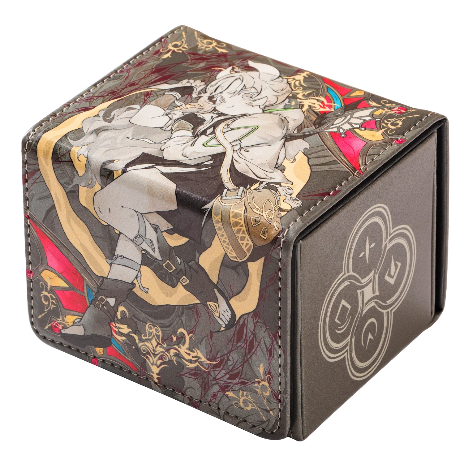 Diy Self Made Yu-Gi-Oh! Incredible Ecclesia Cute Card Storage Box High End Leather Card Storage Box Anime Card Gift Toys