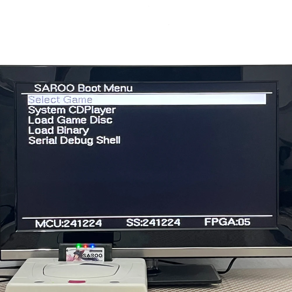 بطاقة TF لخرطوشة SAROO تم تكوينها مع برامج ثابتة 0.7 وتنزيل ألعاب Sega Saturn الكاملة