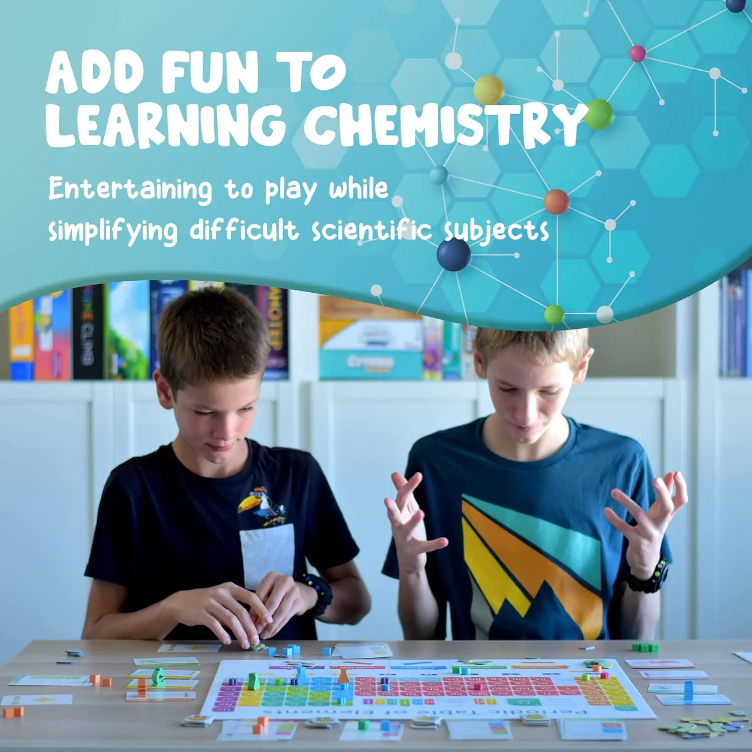 Educational Periodic Table Board Game for Kids & Families - Learn Chemistry Through Fun Strategy Play