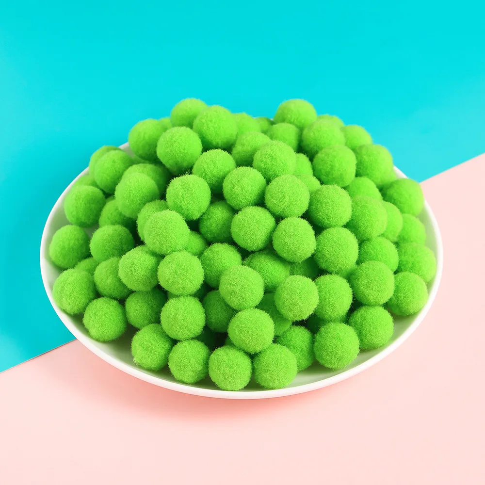 1000pcs/bag 1.5cm DIY Jewelry Decoration Ball High Elasticity Plush Ball Colorful Handmade DIY Accessories