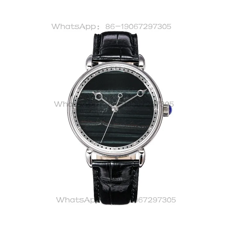 Natural Tiger's Eye Stone Dial Watch Fully Automatic Mechanical Men's Watch Waterproof