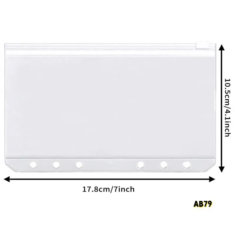 40 Stück Geldumschläge, 6 Löcher, Budget-Ordnertaschen, Reißverschluss-Ordner für A6-Notizbuch, Geldspar-Ordner-Zubehör