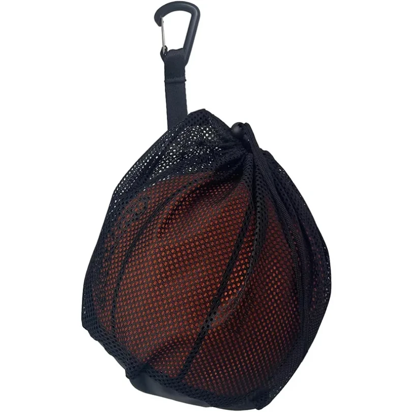 Portable Drawstring Basketball Backpack Mesh Bag Football Soccer Volleyball Ball Storage Bags Outdoor Sports Cycling Equipment