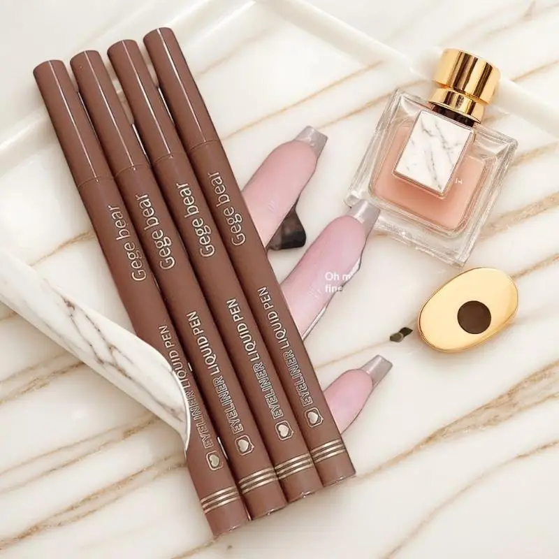 Gege bear リキッドアイライナーペン 防水 長持ち 寝蚕アイライナーペンシル 汚れにくい 速乾性 スムーズな乾燥 アイメイク